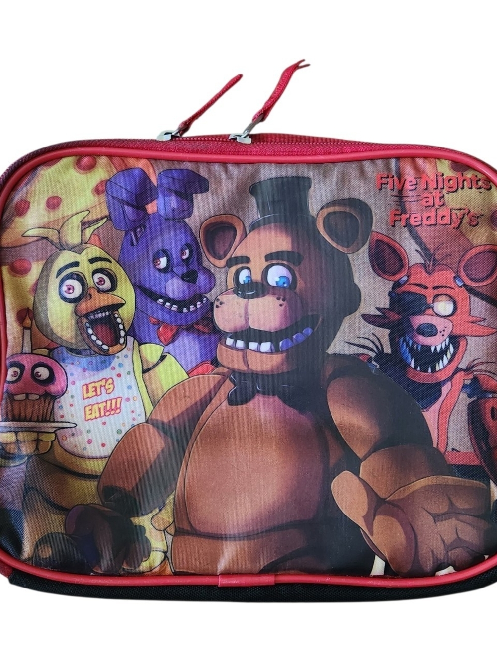 Five Nights at Freddy's Character Lunch Bag - Red Accents